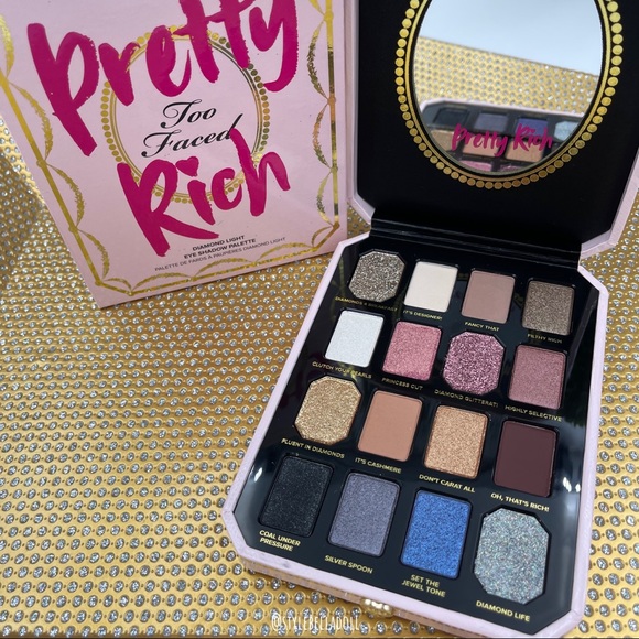 🆕 Too Faced Pretty Rich Diamond Light Eyeshadow Palette - Picture 4 of 17